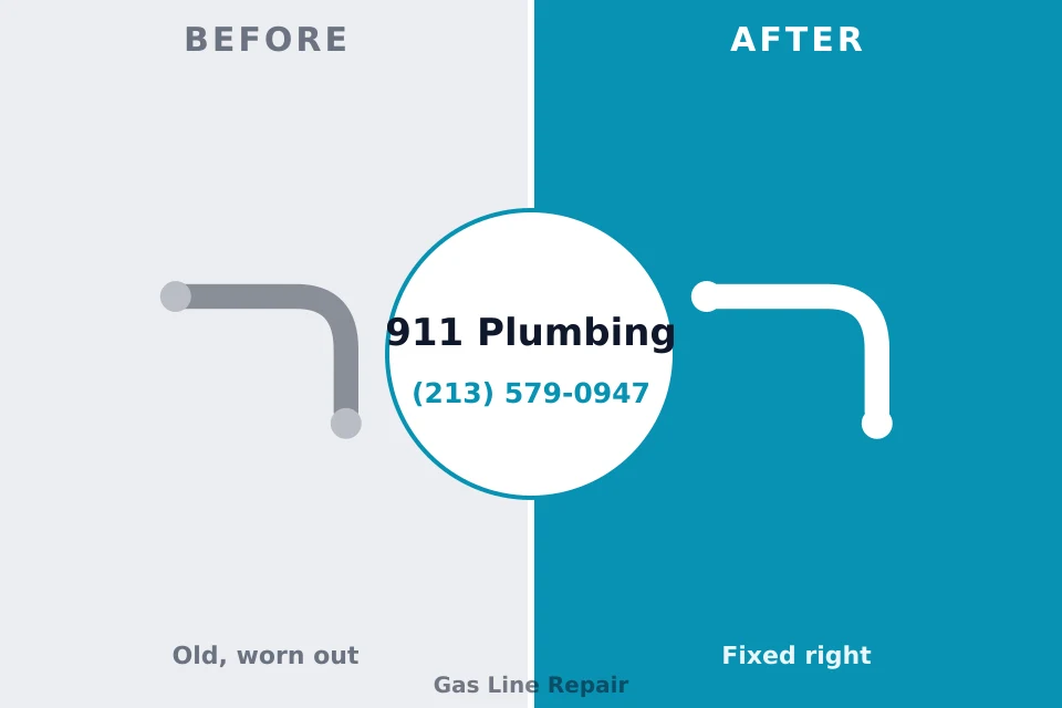 Before and after: plumbing repair North Wildwood, NJ
